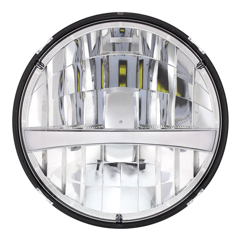 ULTRALIT - High Power LED 7" Headlight With Turn Signal & Amber Position Light Bar