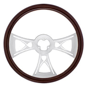 18" Wood Steering Wheel - Hourglass