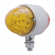 34 LED Reflector Watermelon Double Face Light - Amber & Red LED/Amber & Red Lens