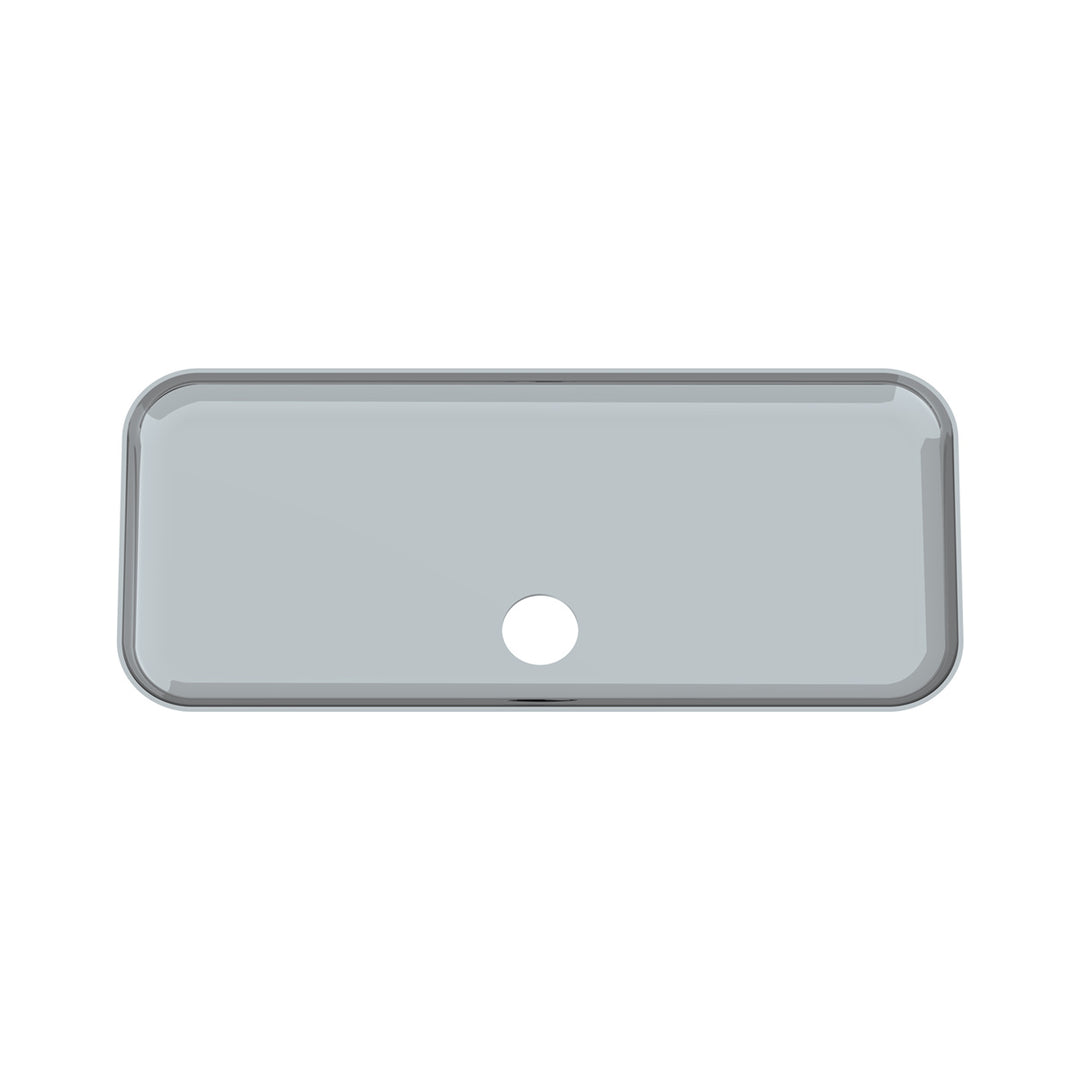Chrome Plastic Upper Center Storage Door Cover For 2007-2018 Freightliner Cascadia