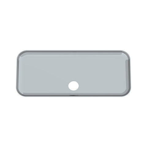 Chrome Plastic Upper Center Storage Door Cover For 2007-2018 Freightliner Cascadia