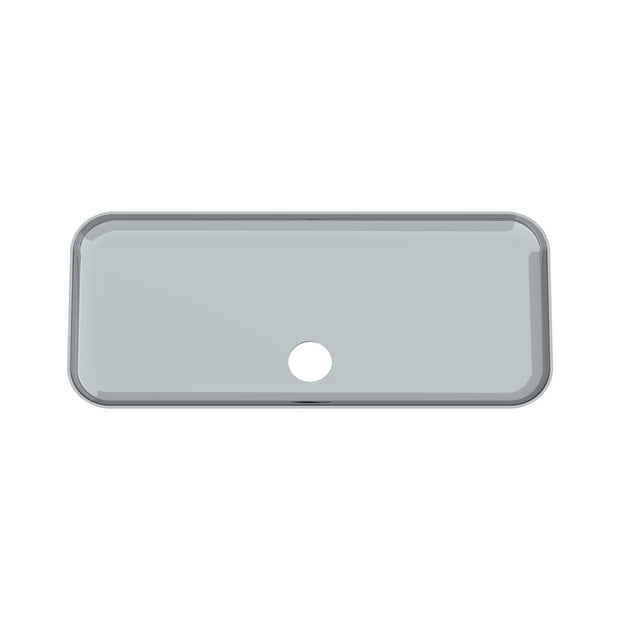 Chrome Plastic Upper Center Storage Door Cover For 2007-2018 Freightliner Cascadia
