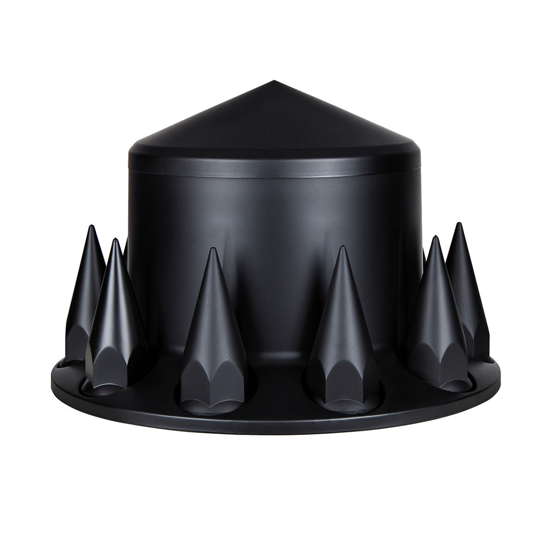 Pointed Rear Axle Cover With 33mm Spike Thread-On Nut Covers - Matte Black