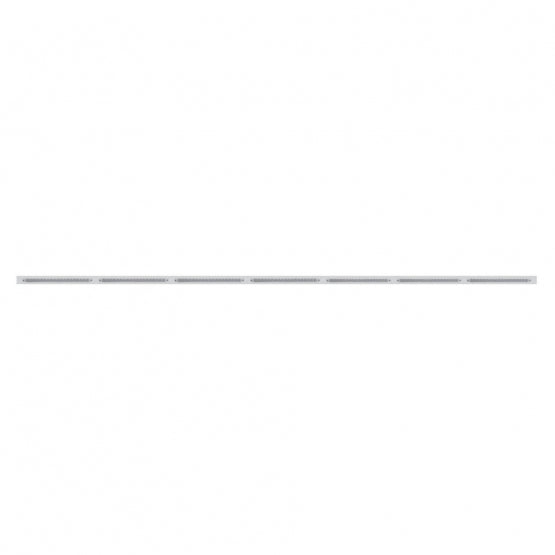 94" Stainless Steel Light Bracket With 7X 19 LED 12" Reflector Light Bars - Red LED/Clear Lens