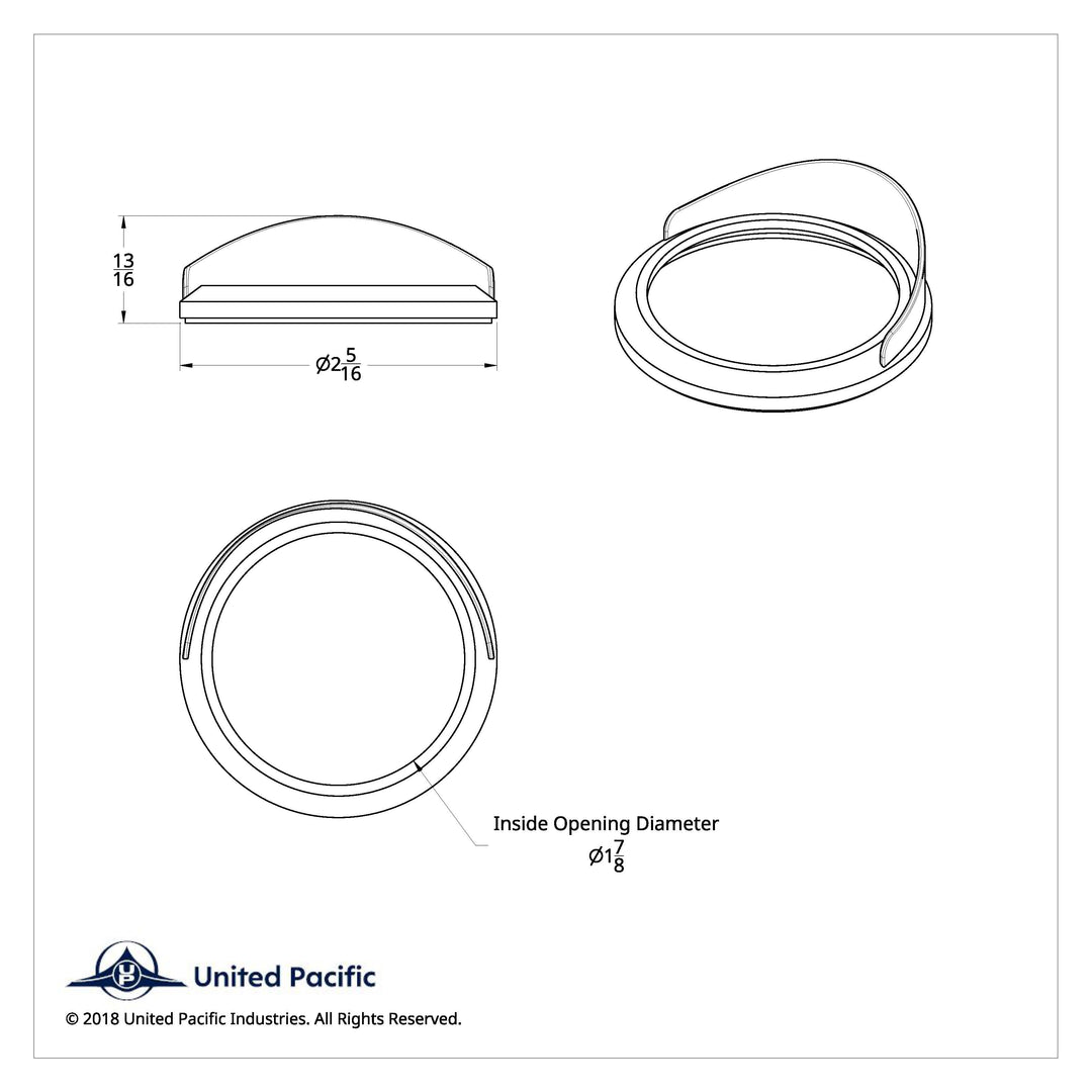 Chrome Small Gauge Bezel With Visor for 2007+ International