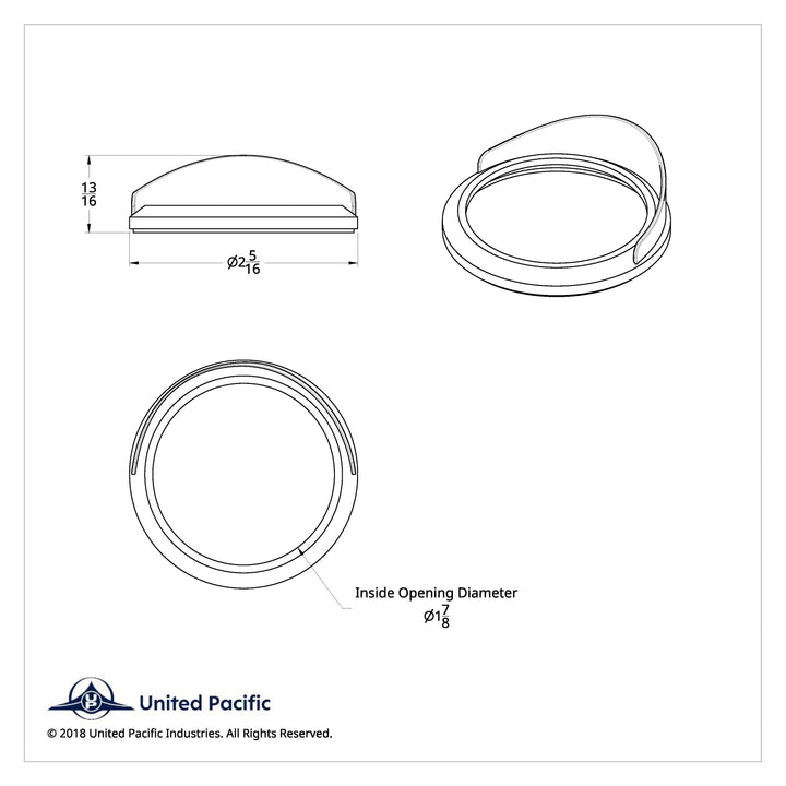 Chrome Small Gauge Bezel With Visor for 2007+ International