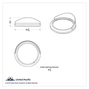 Chrome Small Gauge Bezel With Visor for 2007+ International