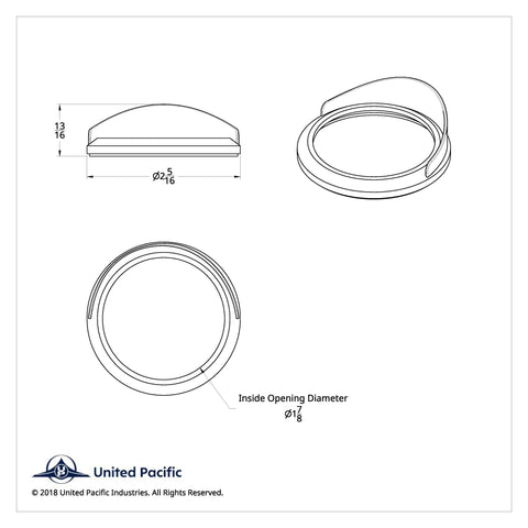 Chrome Small Gauge Bezel With Visor for 2007+ International