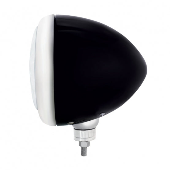 Black Guide Headlight 11 LED Bulb - Chrome