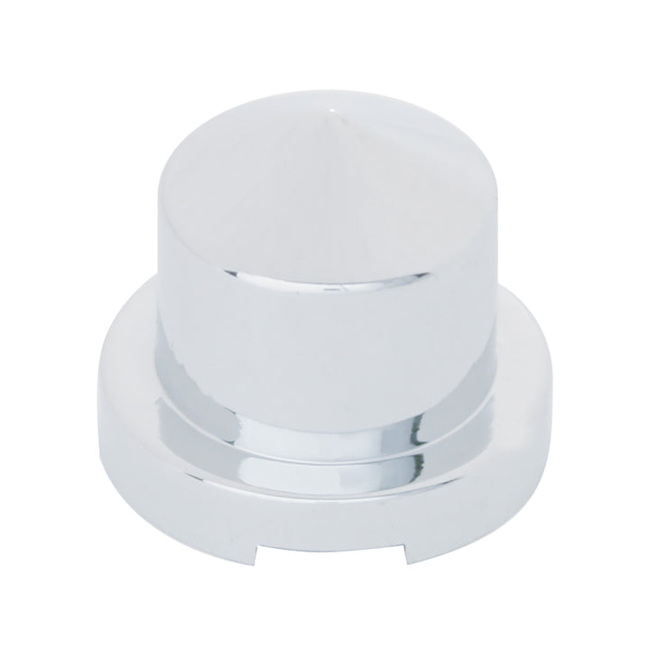 9/16" x 7/8" Chrome Plastic Pointed Nut Cover - Push-On