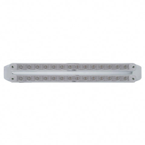 Dual 14 LED 12" Light Bars (Stop, Turn & Tail) - Red LED/Clear Lens