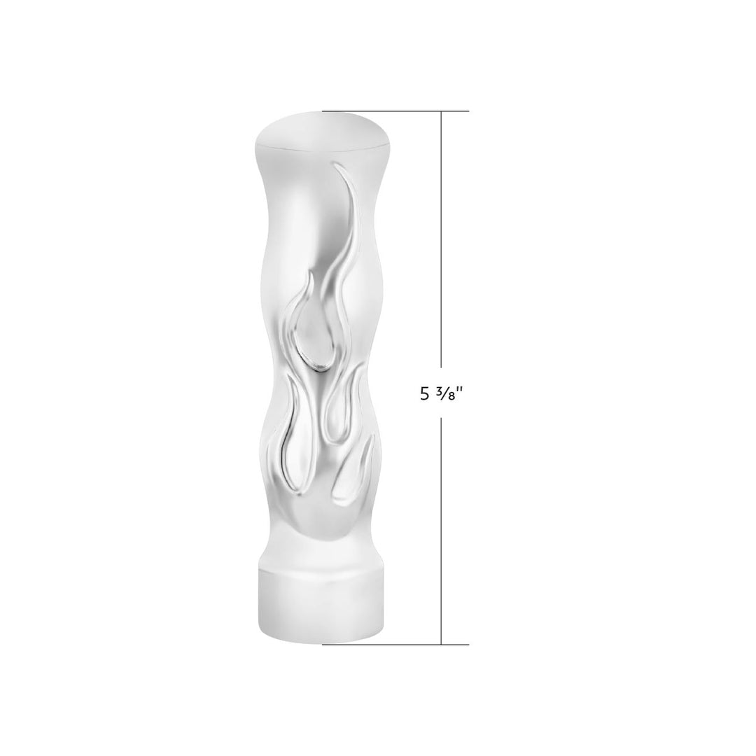 1/2"-13 Thread On Flame Gearshift Knob - Chrome
