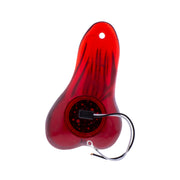8-1/4" Tall Large Low-Hanging Rubber Balls With LED Light - Red LED