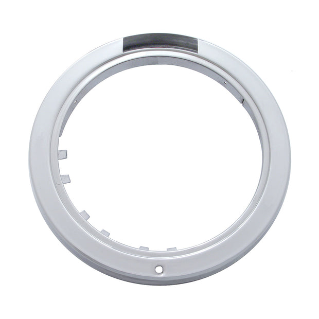 Stainless Steel Bullet Classic Headlight H4 With White LED & Dual Mode LED Signal-Amber Lens