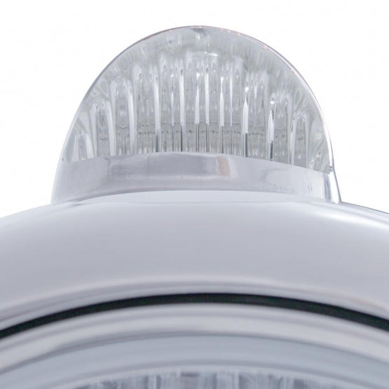 Chrome Guide 682-C Headlight Crystal H4 & Dual Mode LED Signal - Clear Lens