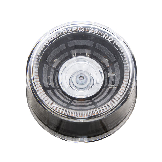 4 LED 2" Round Abyss Light (Clearance/Marker) - Amber LED/Clear Lens