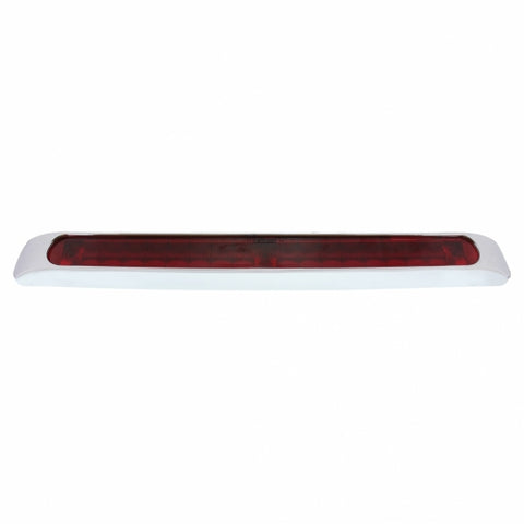 19 LED 17" Light Bar With Bezel (Stop, Turn & Tail) - Red LED/Red Lens
