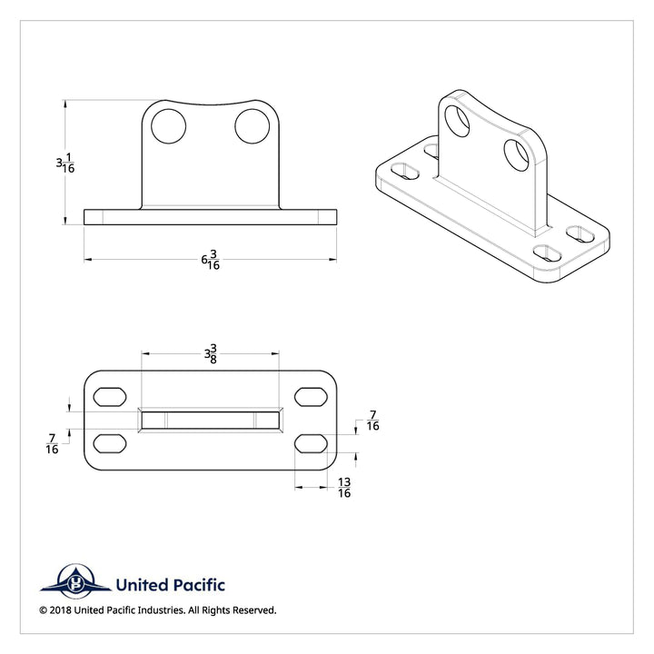 Stainless Straight Exhaust Bracket For Peterbilt 359/379