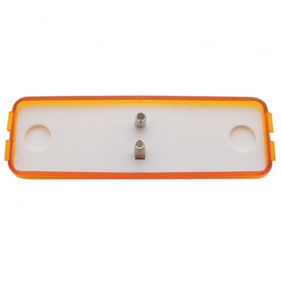 Dual Bulbs Rectangular Light (Clearance/Marker) - Amber Lens
