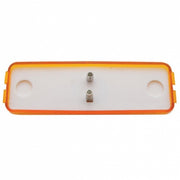 Dual Bulbs Rectangular Light (Clearance/Marker) - Amber Lens
