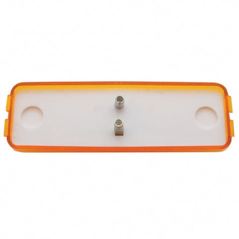 Dual Bulbs Rectangular Light (Clearance/Marker) - Amber Lens