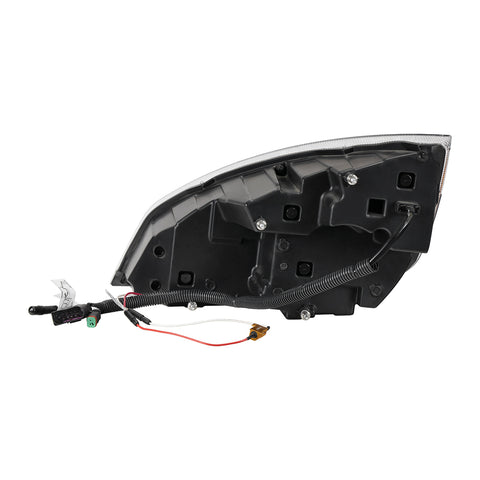 Black Quad-LED Headlight With LED DRL & Seq. Signal For 2018-2024 Freightliner Cascadia - Passenger