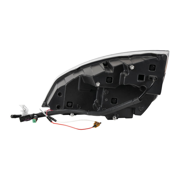 Black Quad-LED Headlight With LED DRL & Seq. Signal For 2018-2024 Freightliner Cascadia - Passenger