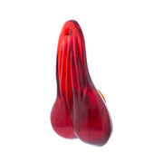 8-1/4" Tall Large Low-Hanging Rubber Balls With LED Light - Red LED