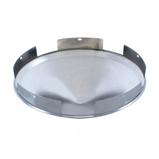 5 Even Notched Stainless Steel Pointed Front Hubcap - 1" Lip