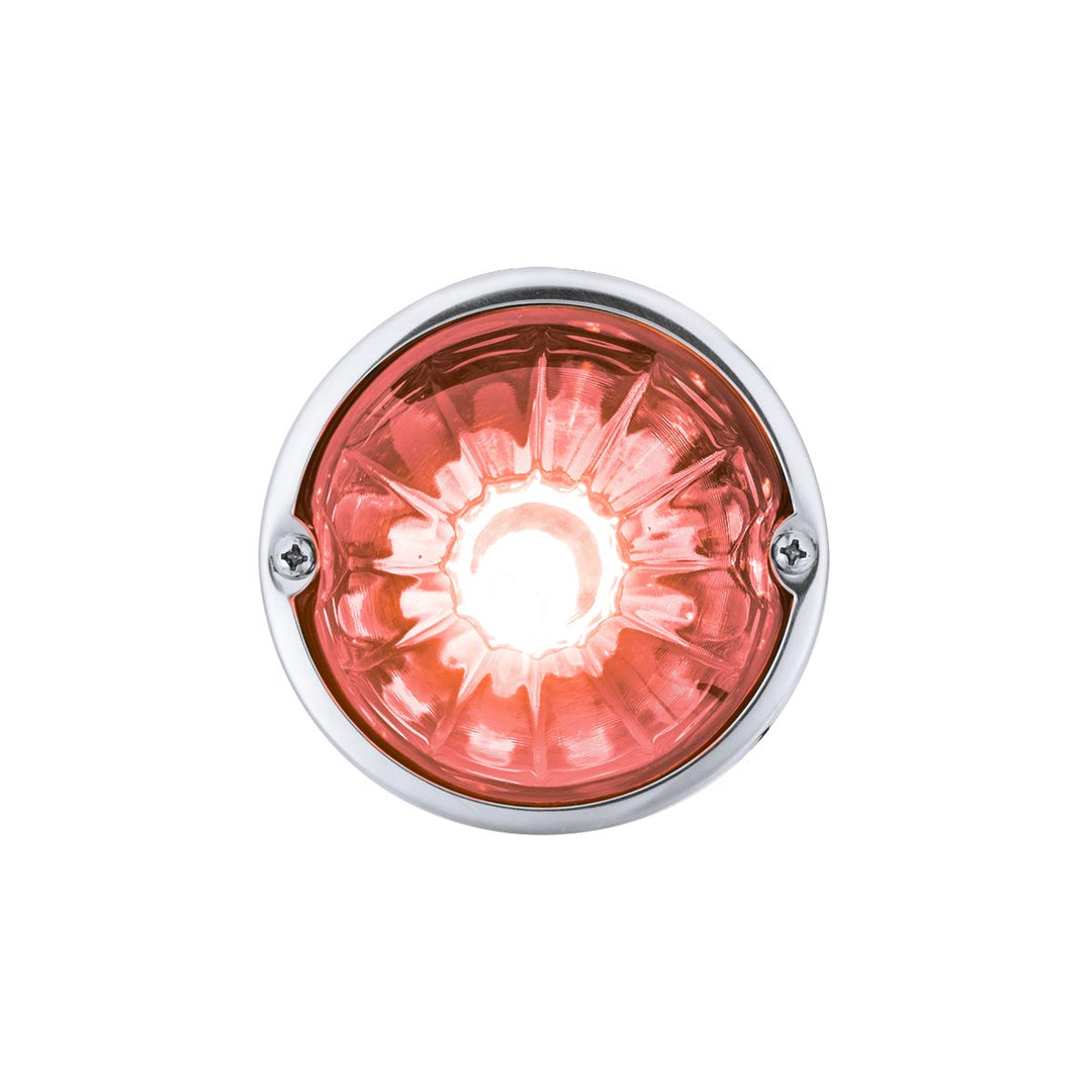 Glass Watermelon Light Kit With LED Light-Red LED/Clear Lens