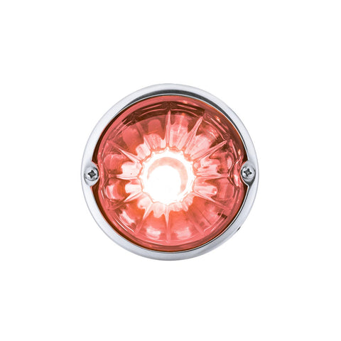 Glass Watermelon Light Kit With LED Light-Red LED/Clear Lens