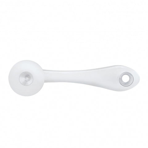 Chrome Die-Cast Window Crank With 3/8” Square Adapter - Indented