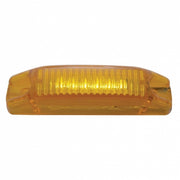 6 LED Rectangular Streamline Light (Clearance/Marker) - Amber LED/Amber Lens