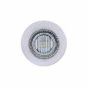 3 LED Dual Function 3/4" Mini Light With Bezel (Clearance/Marker) - Red LED/Clear Lens