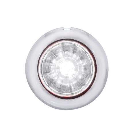 4 LED Dual Function 3/4" Mini Watermelon Light (Clearance/Marker) - White LED/Clear Lens