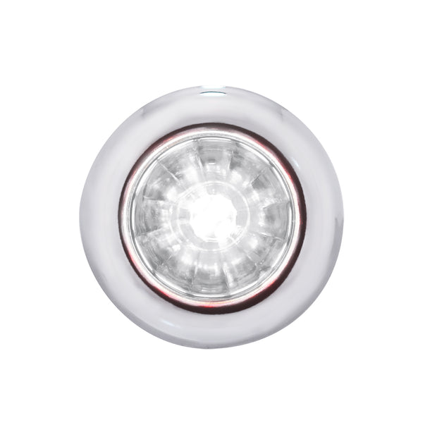 4 LED Dual Function 3/4" Mini Watermelon Light (Clearance/Marker) - White LED/Clear Lens