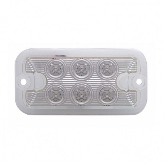 6 LED Dual Function Light - Amber LED/Clear Lens