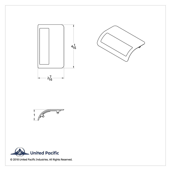 Door Courtesy Light Lens For 2006+ Peterbilt - Blue