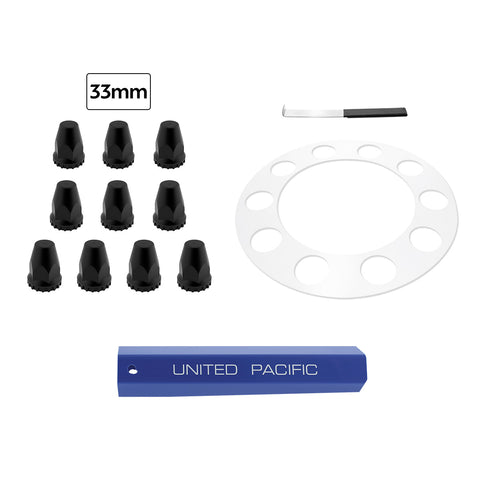 Aero Full-Moon Rear Axle Cover Kit - Chrome