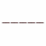 94" Stainless Steel Light Bracket - 19 LED 17-1/4" Light Bar x 5 With Red LED/Red Lens With Bezel
