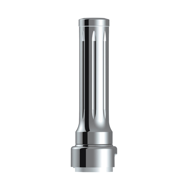 Thread-On Dallas Style Gearshift Knob With 13/15/18 Speed Adapter - Chrome/Vertical