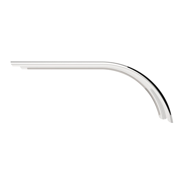 66" 430 Stainless Steel (16ga) Roll Formed Edge Smooth Half Fender - SS Series (Pair)