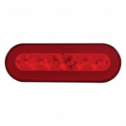22 LED 6" Oval GloLight (Stop, Turn & Tail) - Red LED/Red Lens