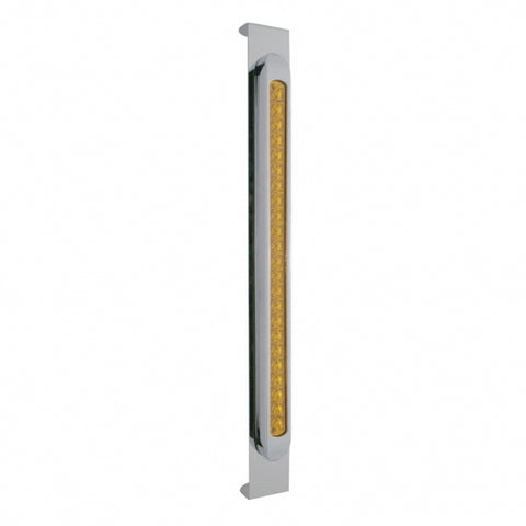 Mirror Bracket With 23 LED 17-1/4" Light Bar & Bezel - Amber LED/Amber Lens
