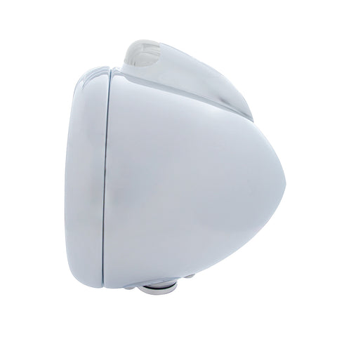 Chrome Guide 682-C Headlight H6024 & Dual Mode LED Signal - Clear Lens