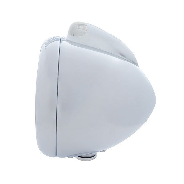 Chrome Guide 682-C Headlight H6024 & Dual Mode LED Signal - Clear Lens