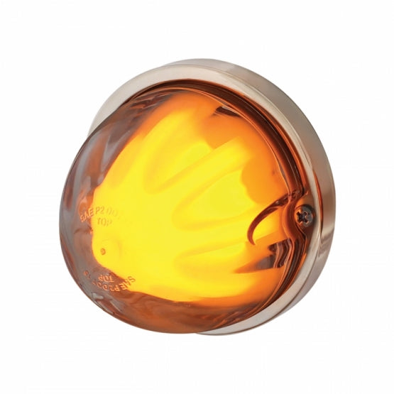 9 LED Dual Function GloLight Watermelon Flush Mount Kit - Amber LED/Clear Lens