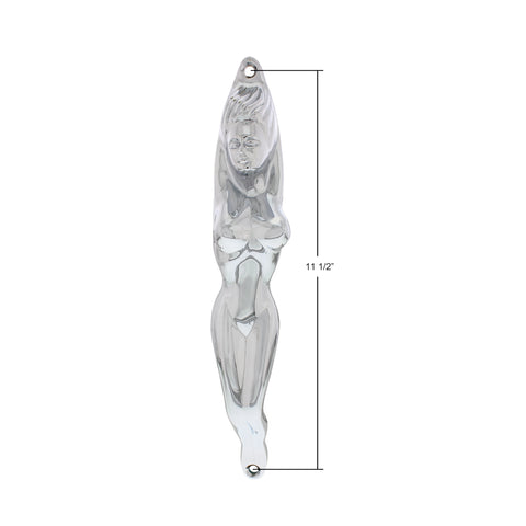 Chrome Nude Lady Shape Grab Handle