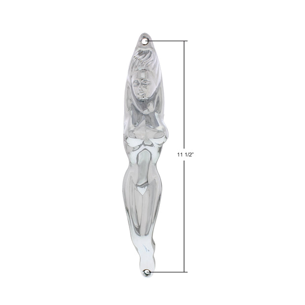 Chrome Nude Lady Shape Grab Handle
