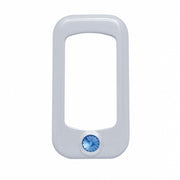 Rocker Switch Bezel For Peterbilt/ Kenworth With Blue Crystal (3-Pack)